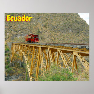 Ecuador train poster