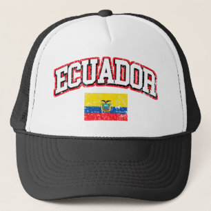 Ecuador Vintage Flag Trucker Hat