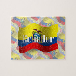 Ecuador Waving Flag Jigsaw Puzzle