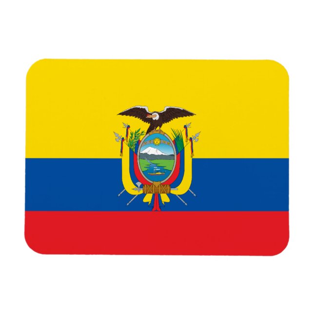 Ecuadorean Flag Magnet (Horizontal)