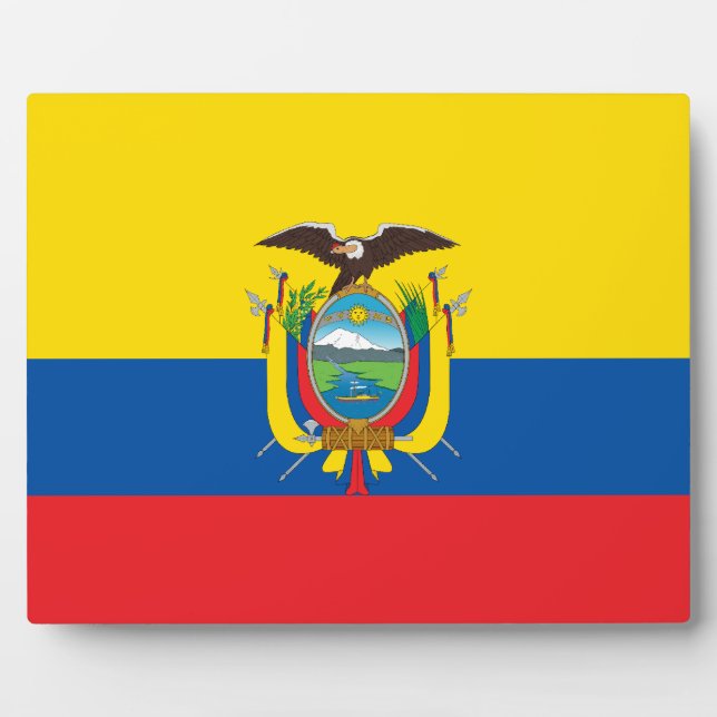 Ecuadorean Flag Plaque (Front)