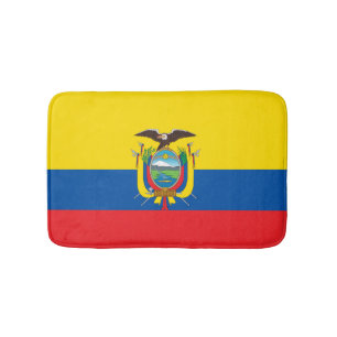 Ecuadorian flag bath mat