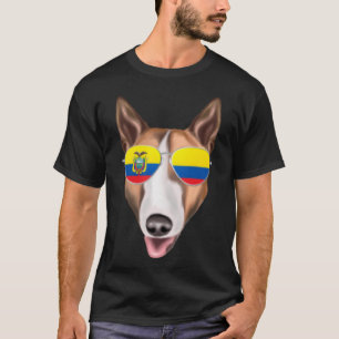 Ecuadorian Flag Bull Terrier Dog Ecuador Pocket T-Shirt