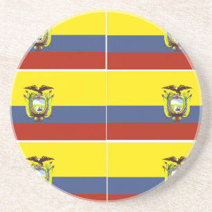 ecuadorian flag coaster