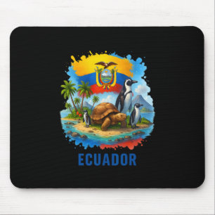 Ecuadorian Flag Ecuador Galapagos Islands Vacation Mouse Pad