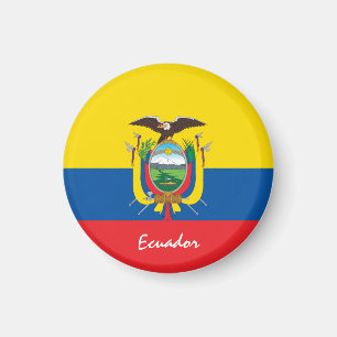 Ecuadorian flag & Ecuador - travel/sports fans Magnet