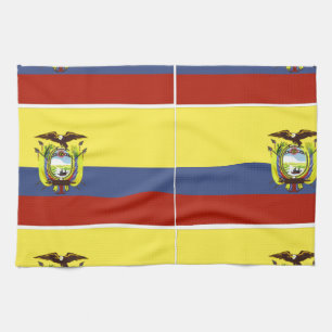 ecuadorian flag kitchen towel