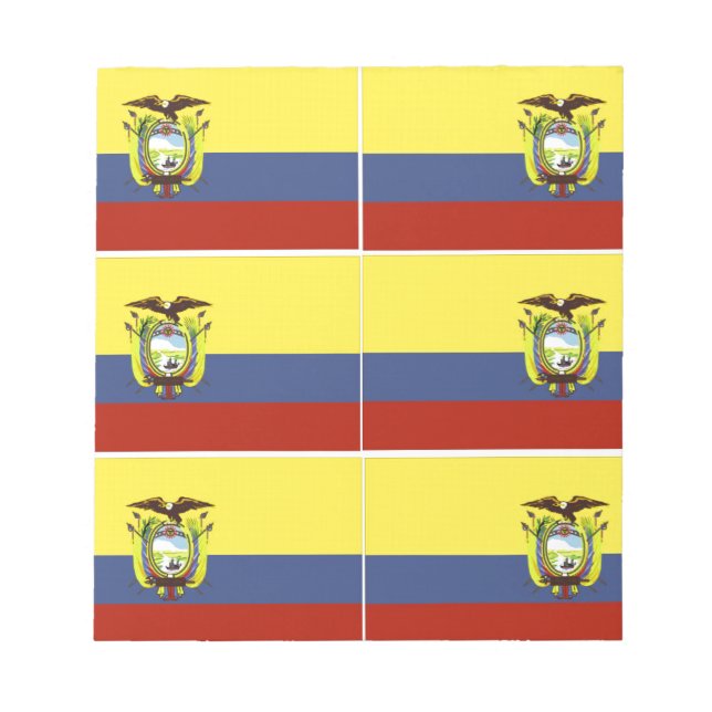 ecuadorian flag notepad (Front)