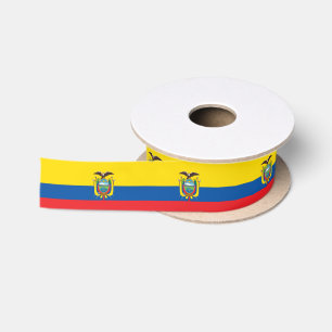Ecuadorian flag ribbon satin ribbon