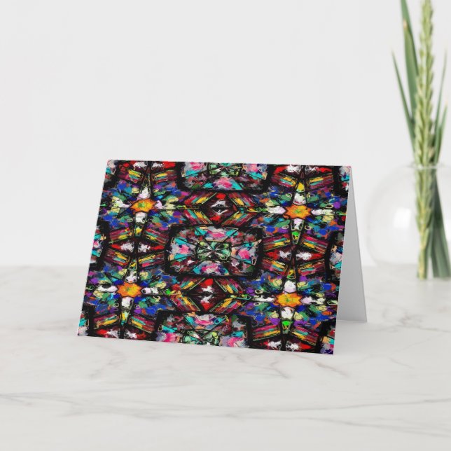 Ecuadorian Stain Glass Card (Front)