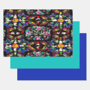 Ecuadorian Stain Glass Wrapping Paper Sheet