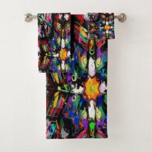 Ecuadorian Stained Glass Bath Towel Set
