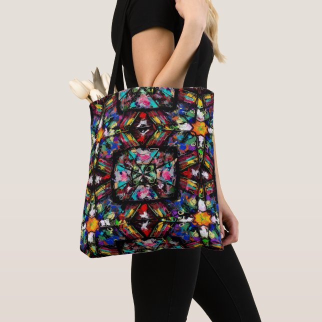 Ecuadorian Stained Glass Tote Bag (Close Up)