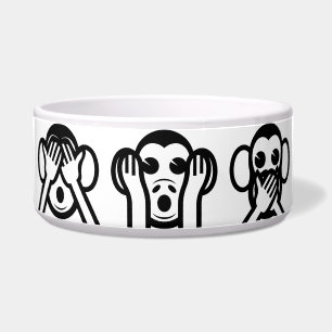 Écuelle 3 Singes Sages Emoji
