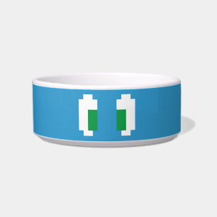 Écuelle 8 Bits Pixel Manga Yeux verts