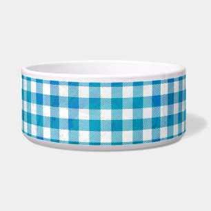 Écuelle à damiers Buffalo Plaid bleu et blanc