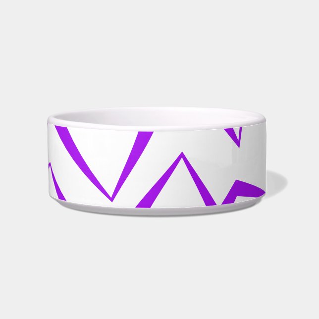 Écuelle Abstract, bold, vibrant geometric zigzag pattern (Droite)