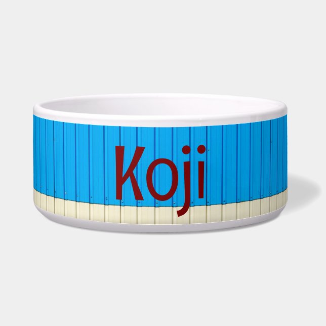 Écuelle Abstrait mur poêle avec texte KOJI (Devant)