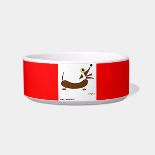 Écuelle Abstrait Wiener Dog Pet Bowl