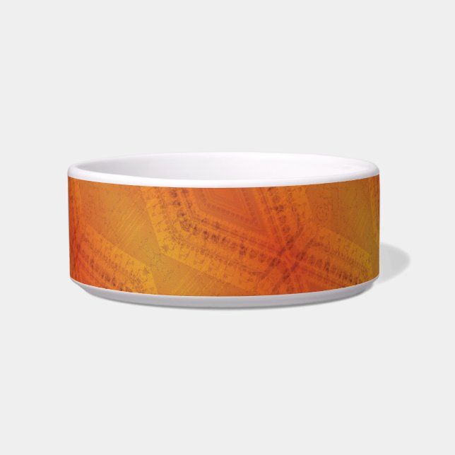 Écuelle Acceptation | Motif de Shibori rouge orange jaune (Devant)