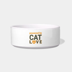 Écuelle Alimenté par l'amour des chats