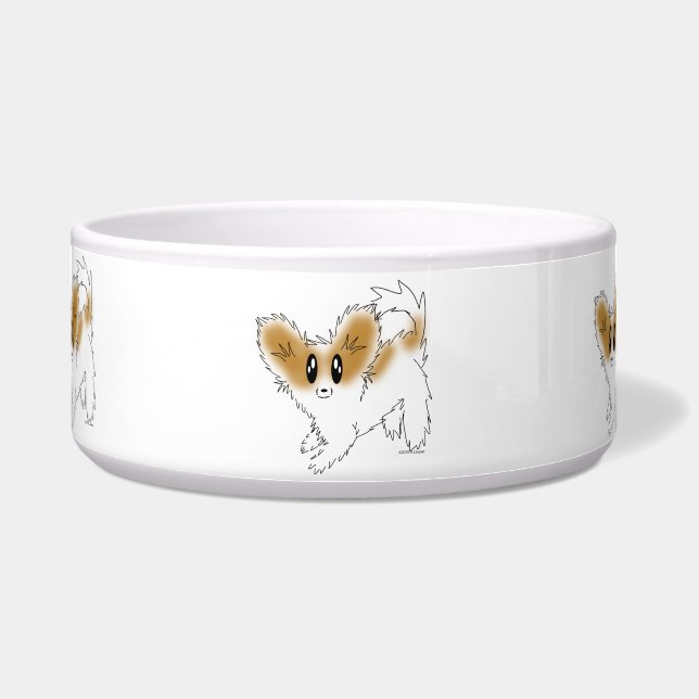 Écuelle Aliments pour chiens de Papillon de chiot ou (Devant)