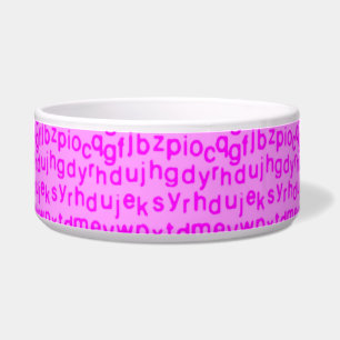 Écuelle Alphabet Rose Foncé