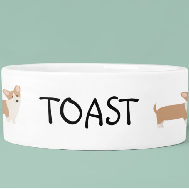 Écuelle Amateur de Corgi personnalisé (Créateur téléchargé)