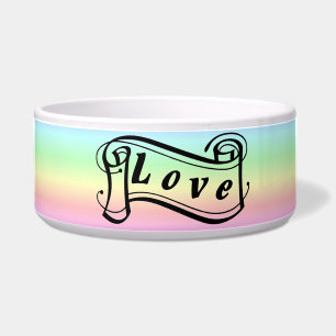 Écuelle Amour sur arc-en-ciel