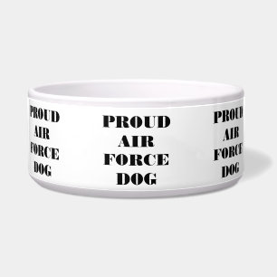 Écuelle Animal Bowl Fier Air Force Chien