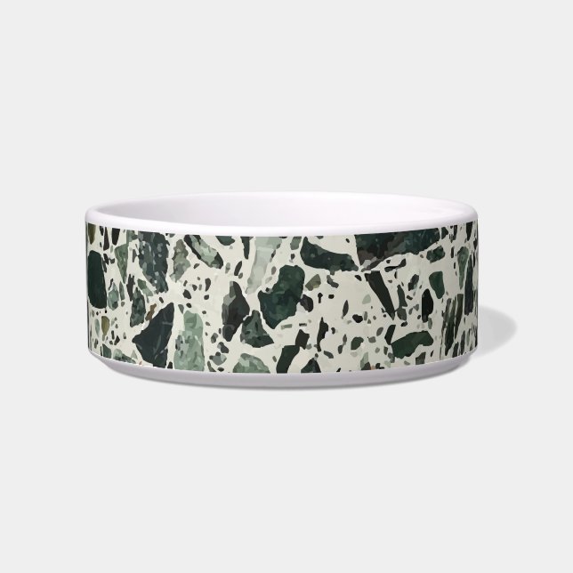 Écuelle Animal vert moderne Terrazzo (Devant)