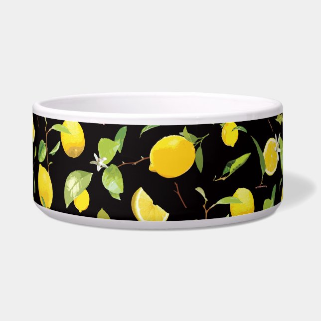Écuelle Aquarelle citron et feuilles (Devant)