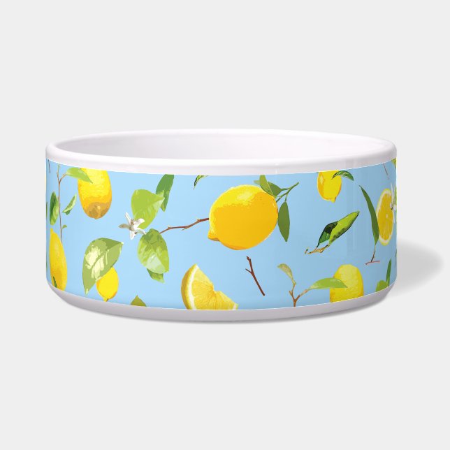 Écuelle Aquarelle Citron et Feuilles 3 (Devant)