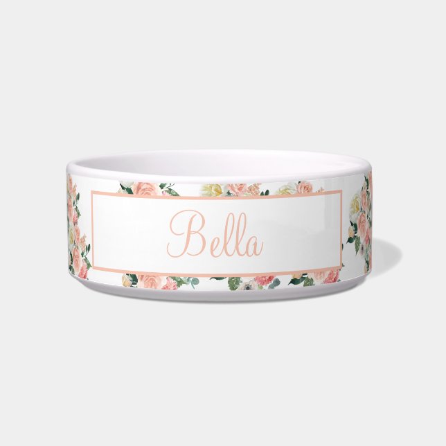 Écuelle Aquarelle moderne Floral Pet (Devant)