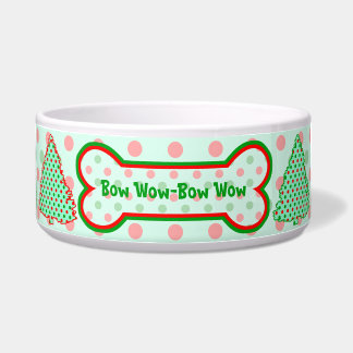 Écuelle Arbre à points polka rouge et vert