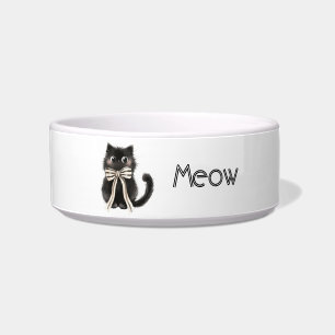 Écuelle Arc de chat noir Miaou