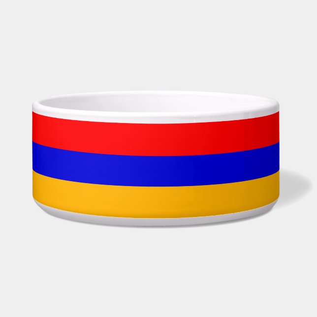 Écuelle Arménie Drapeau pour animaux domestiques (Devant)
