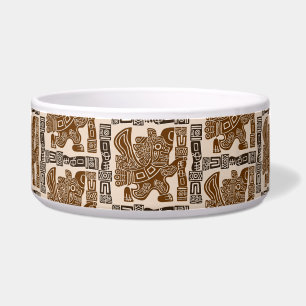 Écuelle Aztec Eagle Guerrier Tribal Art antique
