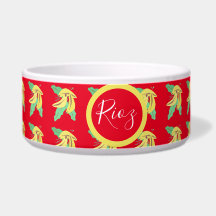 Banane vert Motif rouge