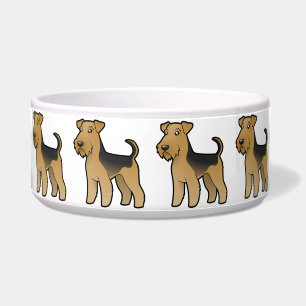 Écuelle Bande dessinée Airedale Terrier/gallois Terrier