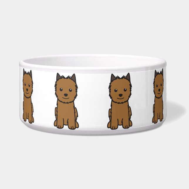 Écuelle Bande dessinée de chien de Norwich Terrier (Devant)