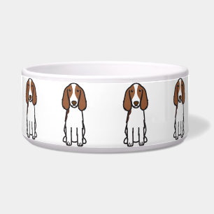 Écuelle Bande dessinée de chien de springer spaniel de