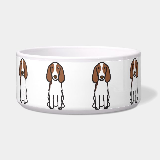 Écuelle Bande dessinée de chien de springer spaniel de (Devant)