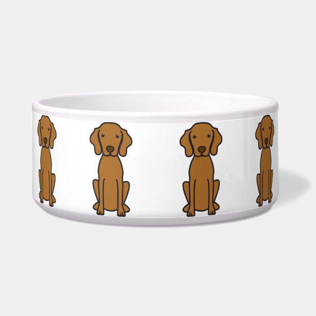 Écuelle Bande dessinée de chien de Vizsla (Devant)