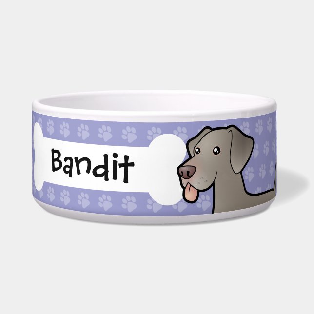 Écuelle Bande dessinée Weimaraner (Devant)