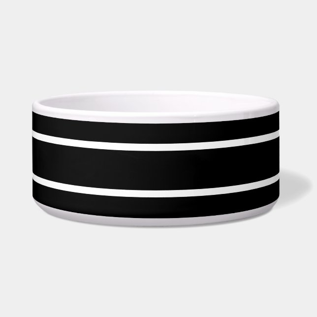 Écuelle Bandes noires et blanches (Gauche)
