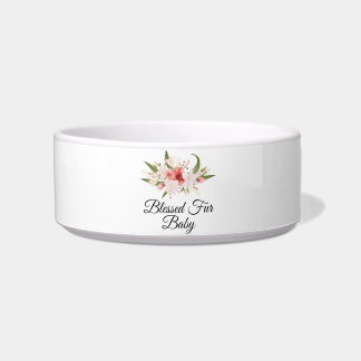 Écuelle Bébé fourrure bénie avec bol de nourriture/eau à m