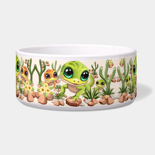 Écuelle Bébé Geckos jote personnages de dessin (Devant)