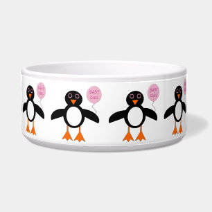 Écuelle Bébé rose mignon fille Penguin poêle