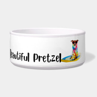 Écuelle Belle Pretzel - chien bol personnalisé